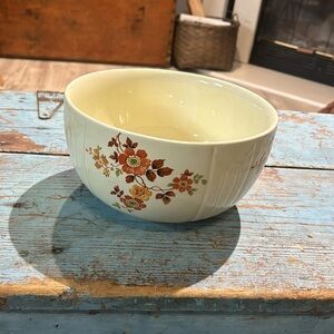 Vintage Hall Orange Flowers, Rust Leaves Pattern: Autumn Flowers by Hall 8.5”